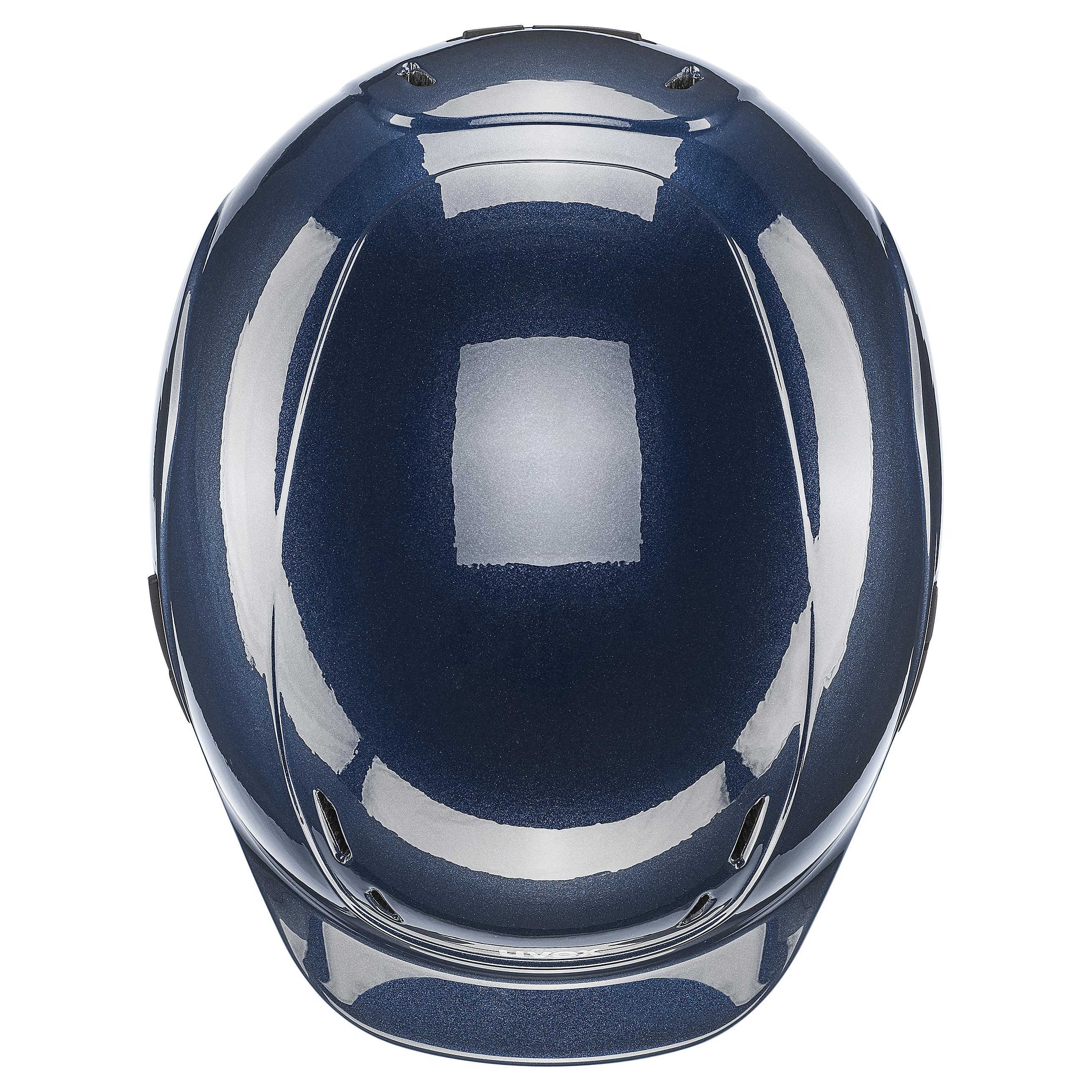 Uvex - Shiny Navy - Verstellbare Kinderreitkappe Größe 49-54 cm