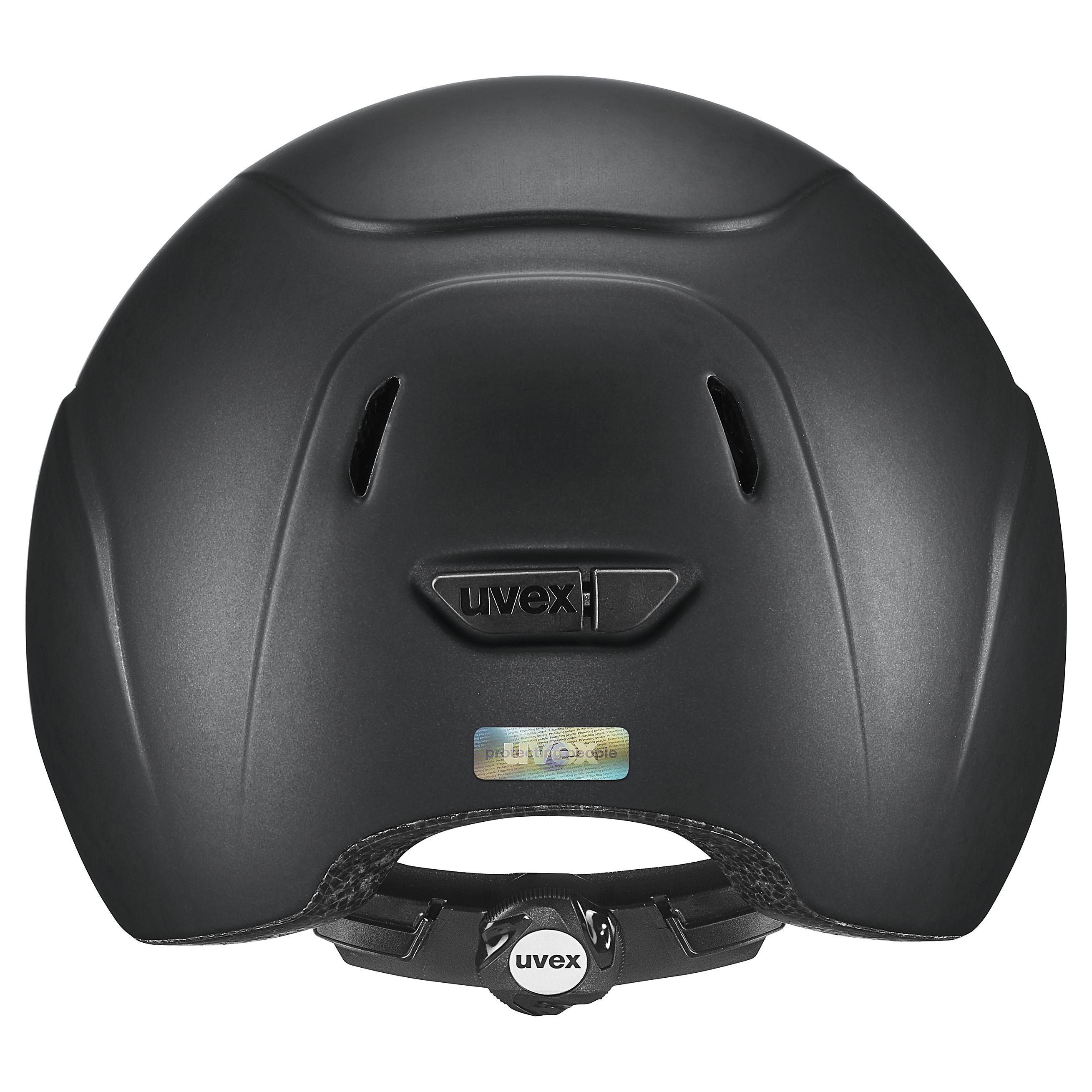 Uvex - Matt Schwarz - Verstellbare Kinderreitkappe Größe 49-54 cm