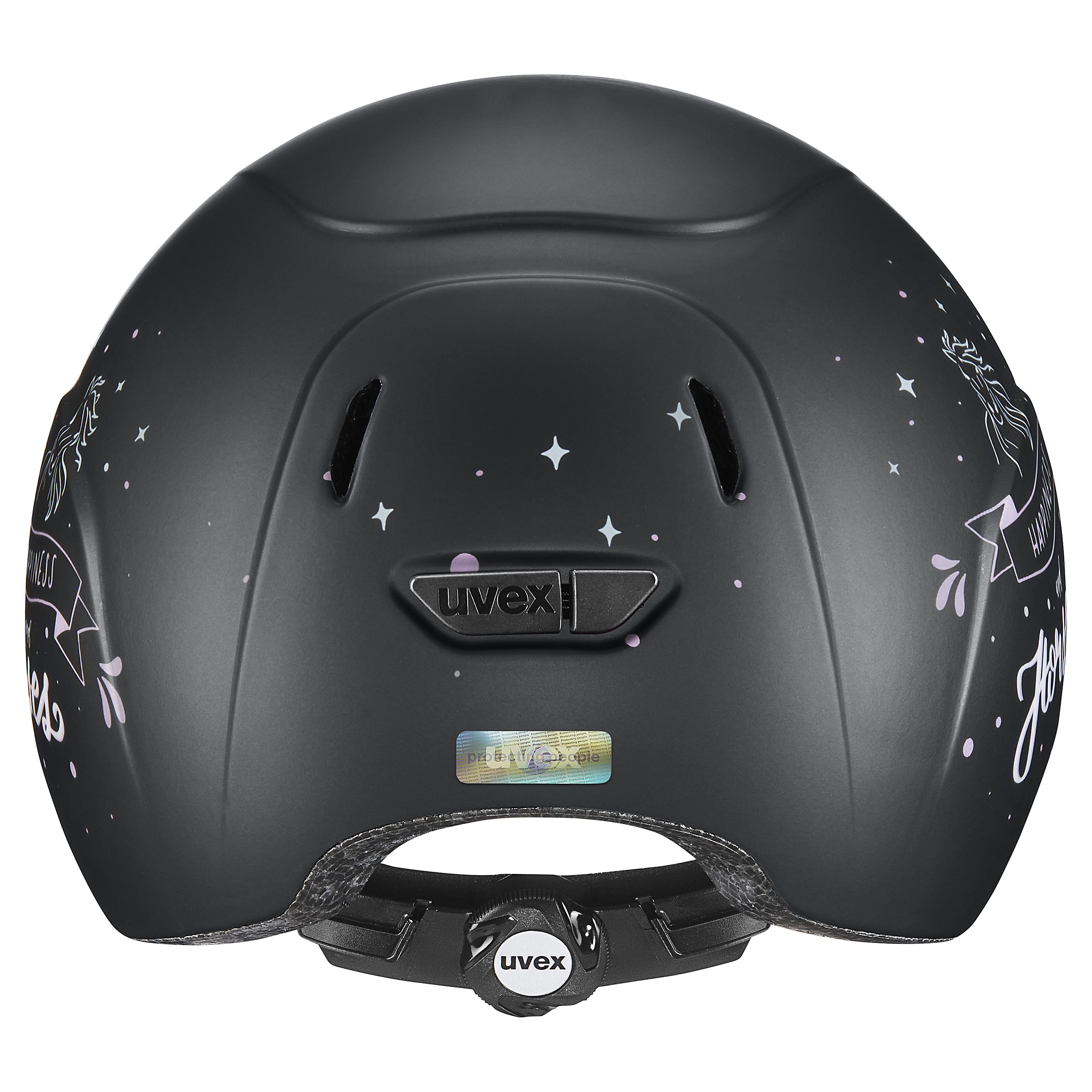 Uvex - Happy Horse Black - Verstellbarer Kinderreithelm Größe 49-54 cm
